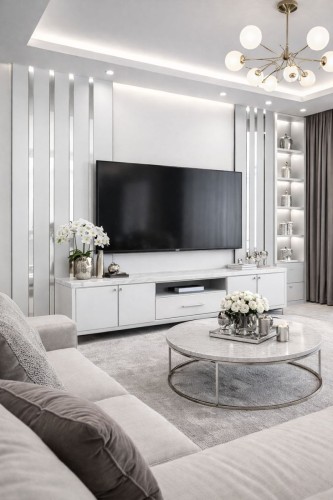 Ścianka telewizyjna ze srebrną wstawką 1-2.png