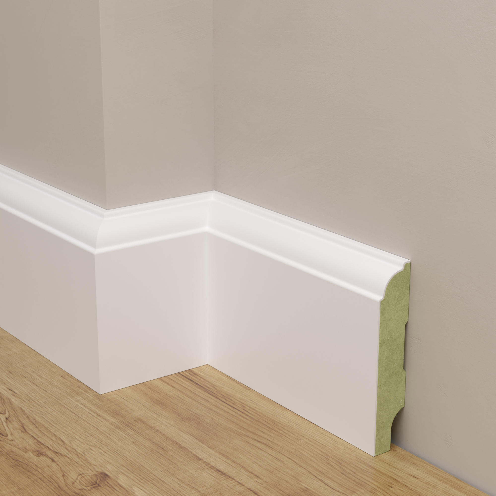 Listwa przypodłogowa Mora 41 MDF biała